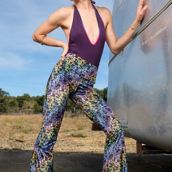 Grateful Dead Velvet Bell Bottoms - Skeleton - Picture 5 of 11